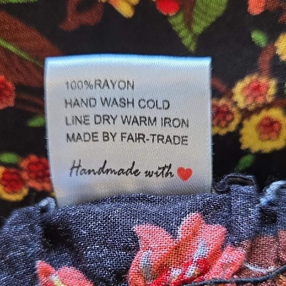 Boho Peasant Hippie Gypsy Floral High-Low Tie At The Waist Maxi Skirt - Picture 9 of 9